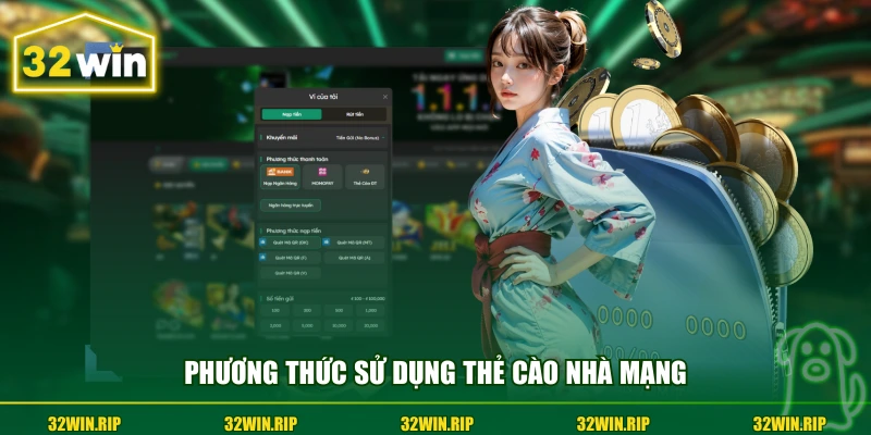 Phương thức sử dụng thẻ cào nhà mạng