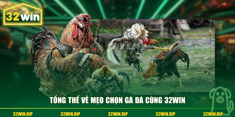 Tổng thể về mẹo chọn gà đá cùng 32win